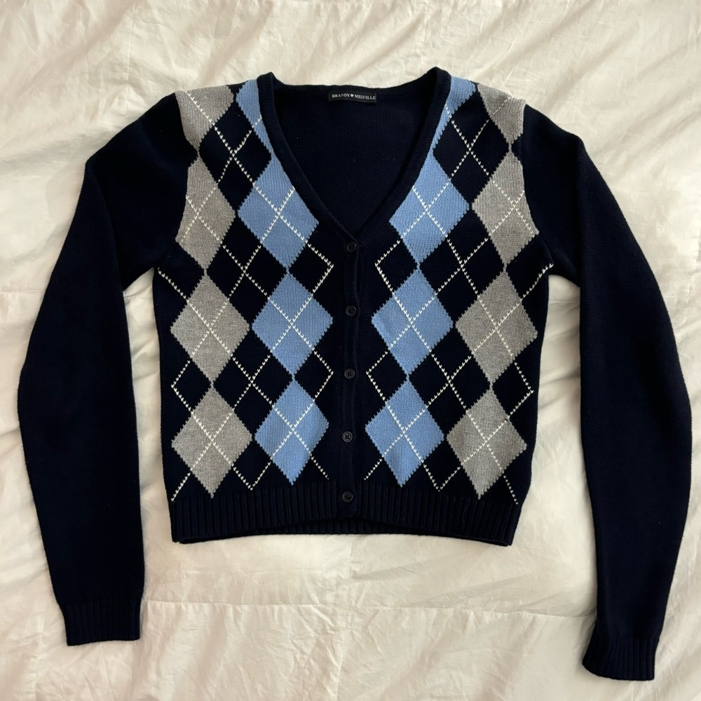 Brandy Melville Elizabeth Argyle Sweater